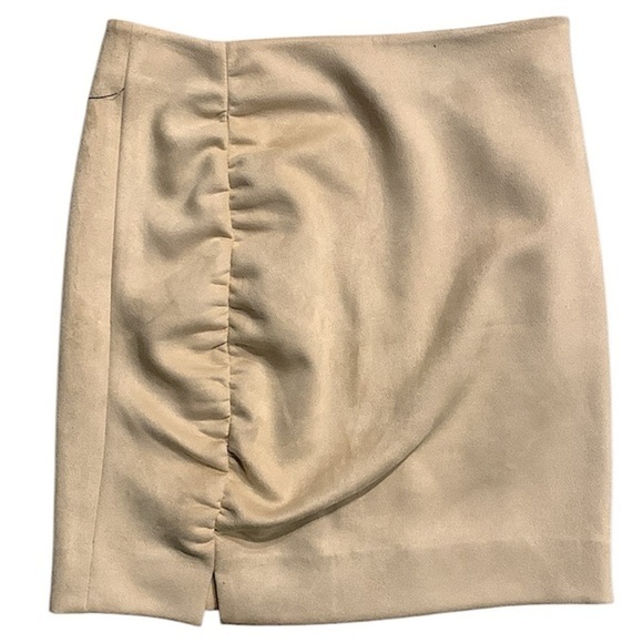 • Free People faux suede mini skirt tan size 6 - Picture 2 of 5